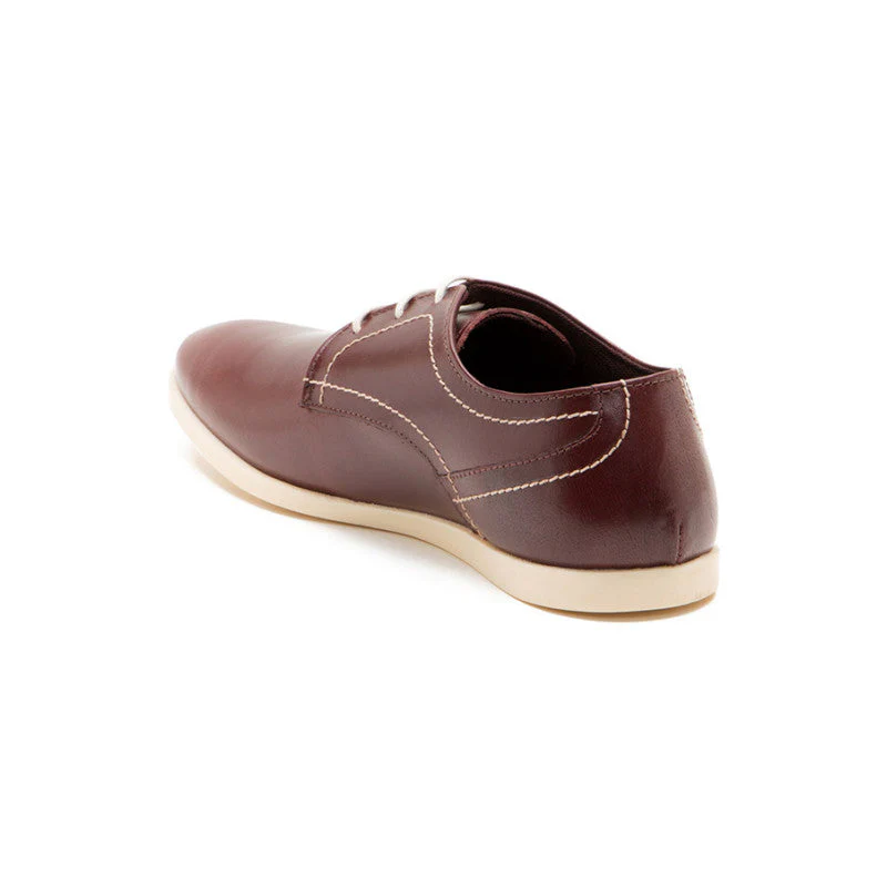 Men Bordo Derby Shoes - Image 6