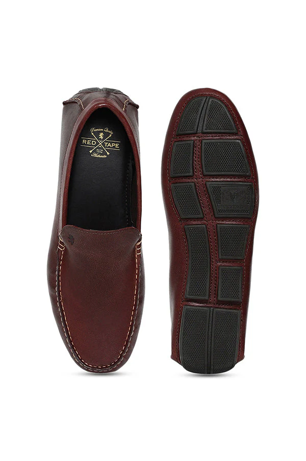Men Bordo Loafers - Image 5