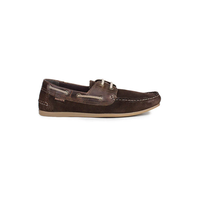 Men Brown Boat Shoes - Image 2