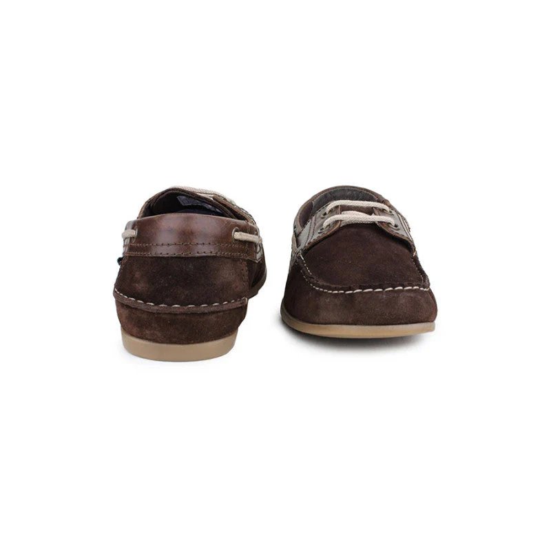 Men Brown Boat Shoes - Image 6