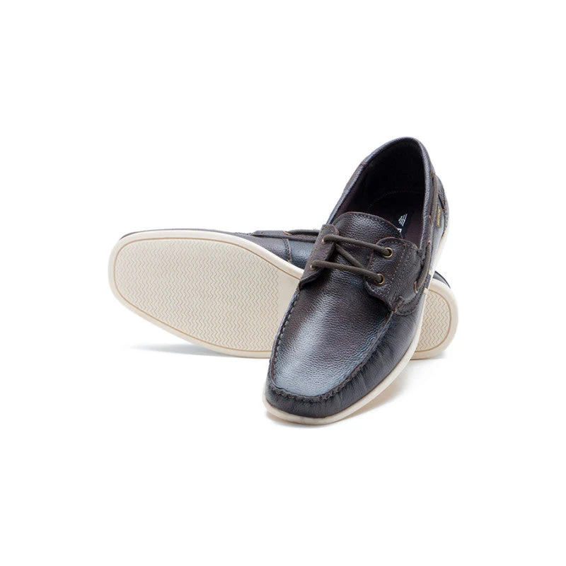Men Brown Boat Shoes - Image 3