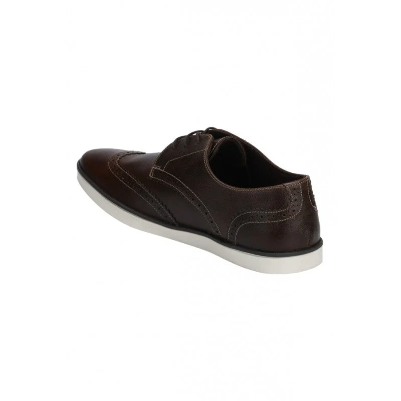 Men Brown Brogue Shoes - Image 2