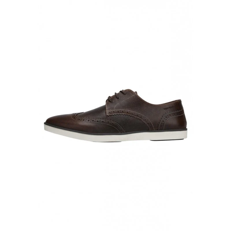 Men Brown Brogue Shoes - Image 4