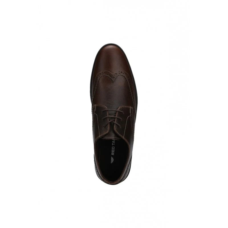 Men Brown Brogue Shoes - Image 6