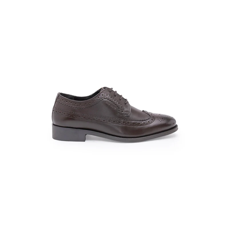 Men Brown Brogue Shoes - Image 3