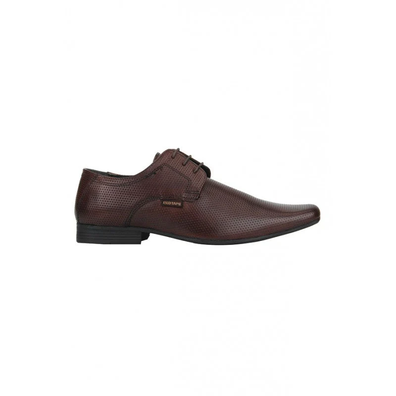 Men Brown Derby Shoes - Image 2