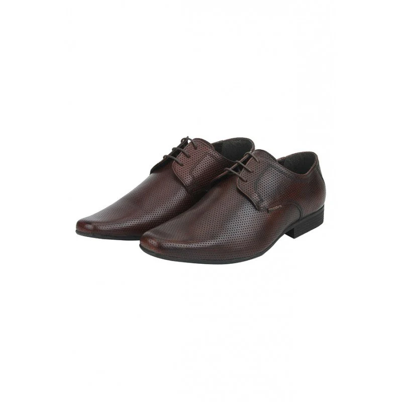 Men Brown Derby Shoes - Image 3