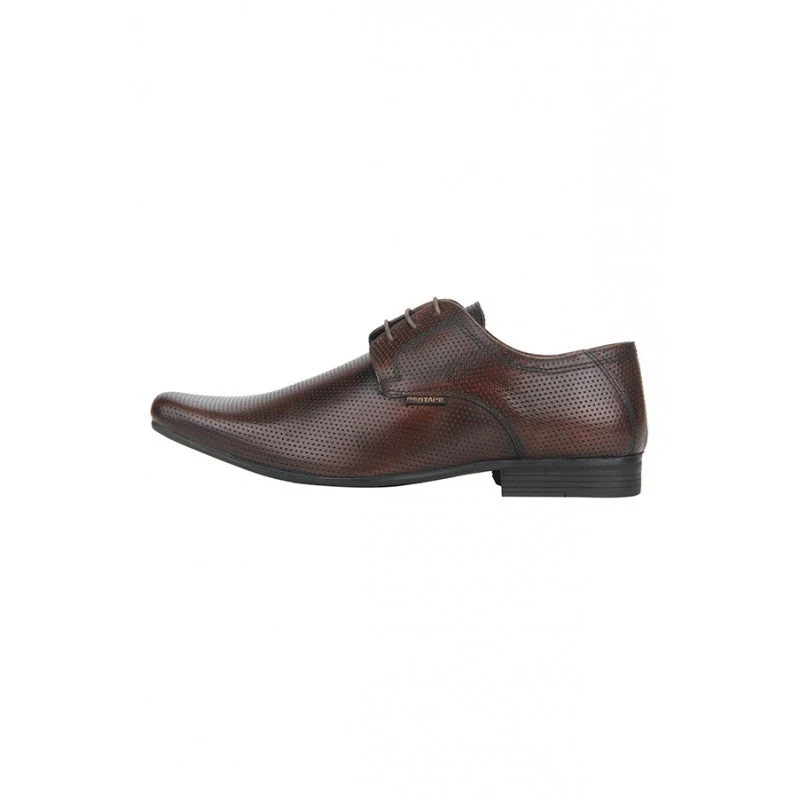 Men Brown Derby Shoes - Image 4