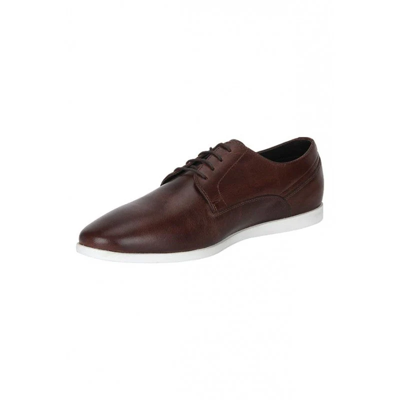 Men Brown Derby Shoes - Image 3
