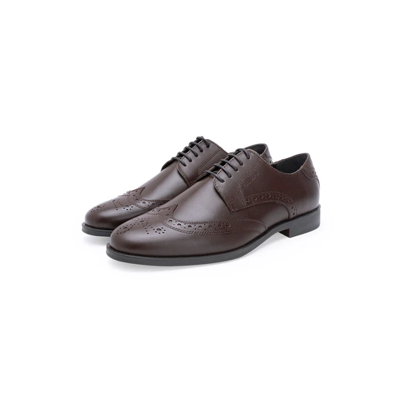 Men Brown Derby Shoes - Image 5