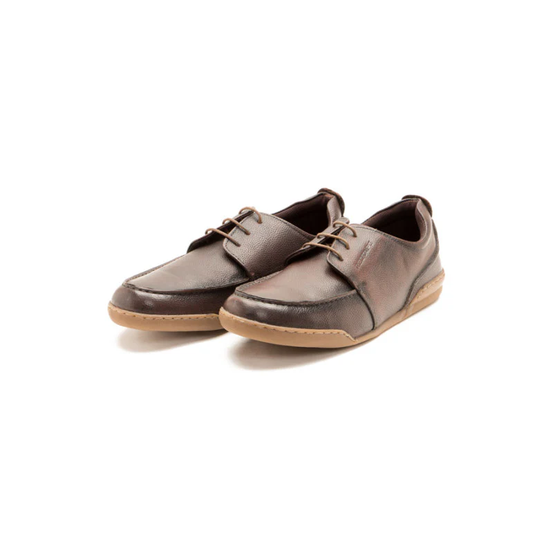 Men Brown Derby Shoes - Image 3