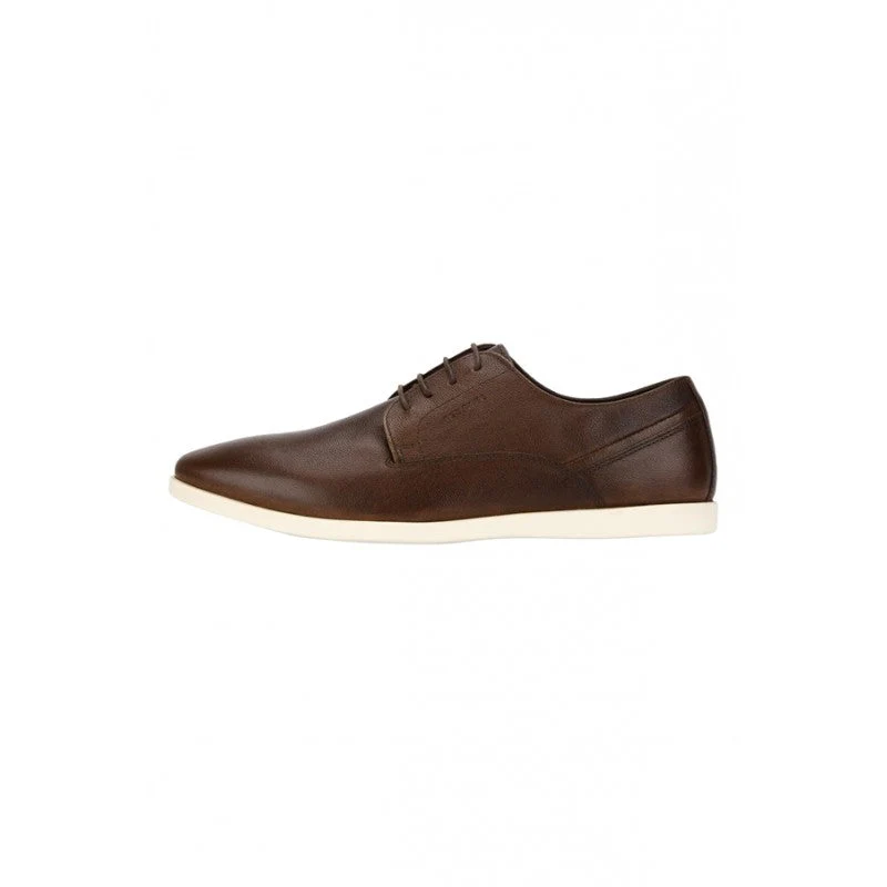 Men Brown Derby Shoes - Image 4