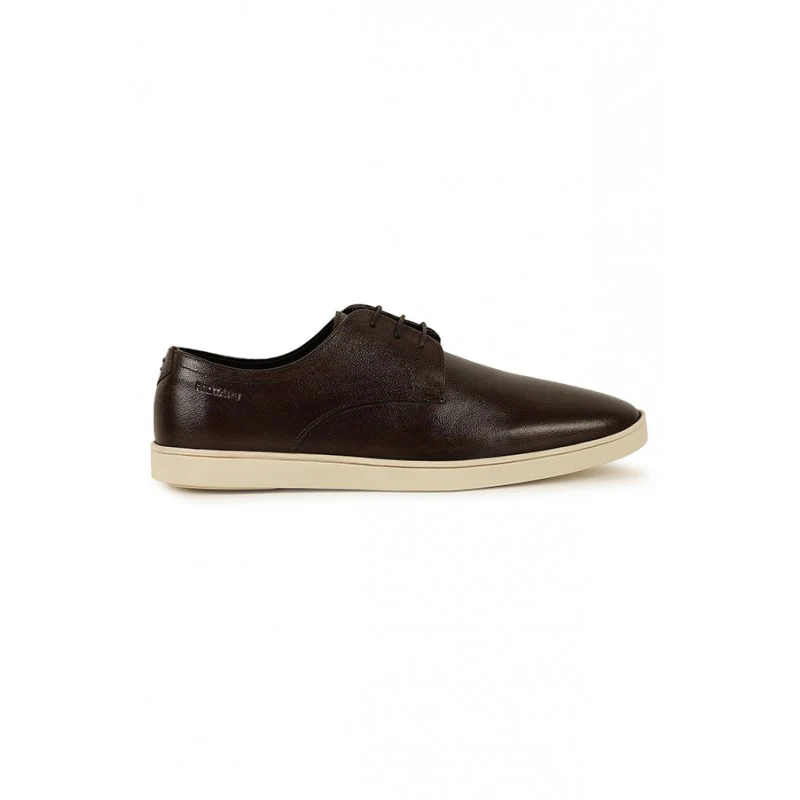 Men Brown Derby Shoes - Image 2