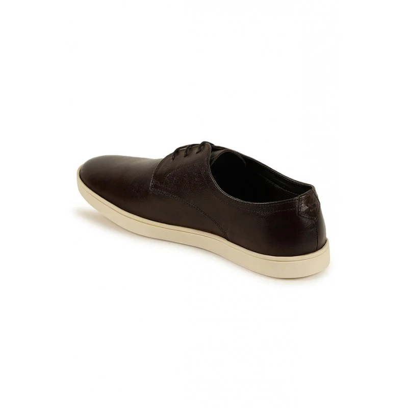 Men Brown Derby Shoes - Image 5