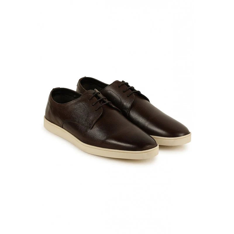 Men Brown Derby Shoes - Image 6