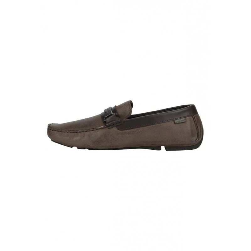 Men Brown Driving Shoes - Image 4