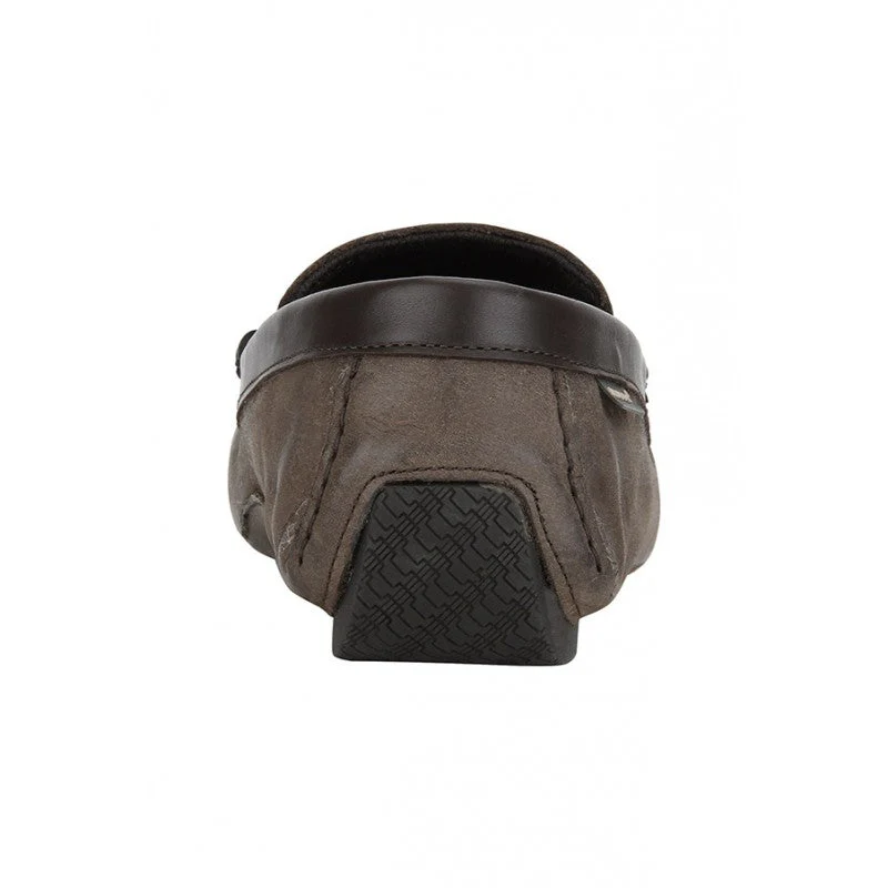 Men Brown Driving Shoes - Image 6