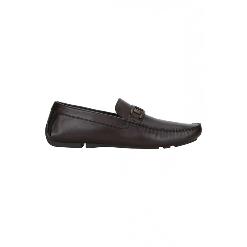 Men Brown Driving Shoes - Image 2
