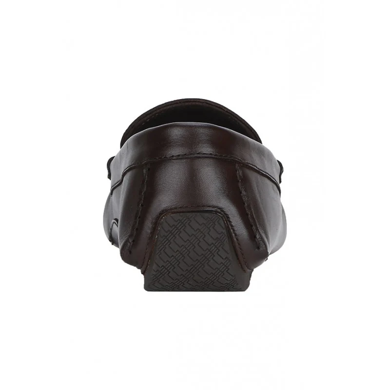 Men Brown Driving Shoes - Image 6