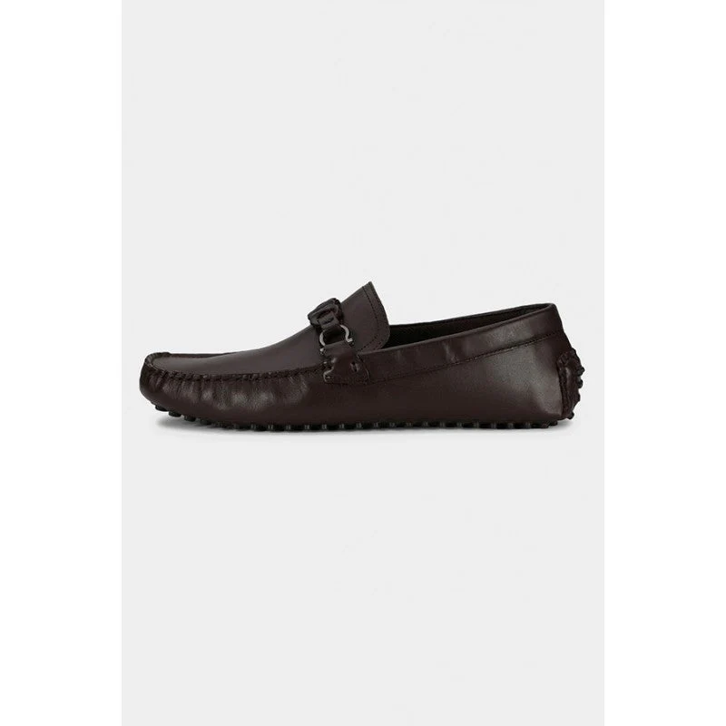 Men Brown Driving Shoes - Image 4