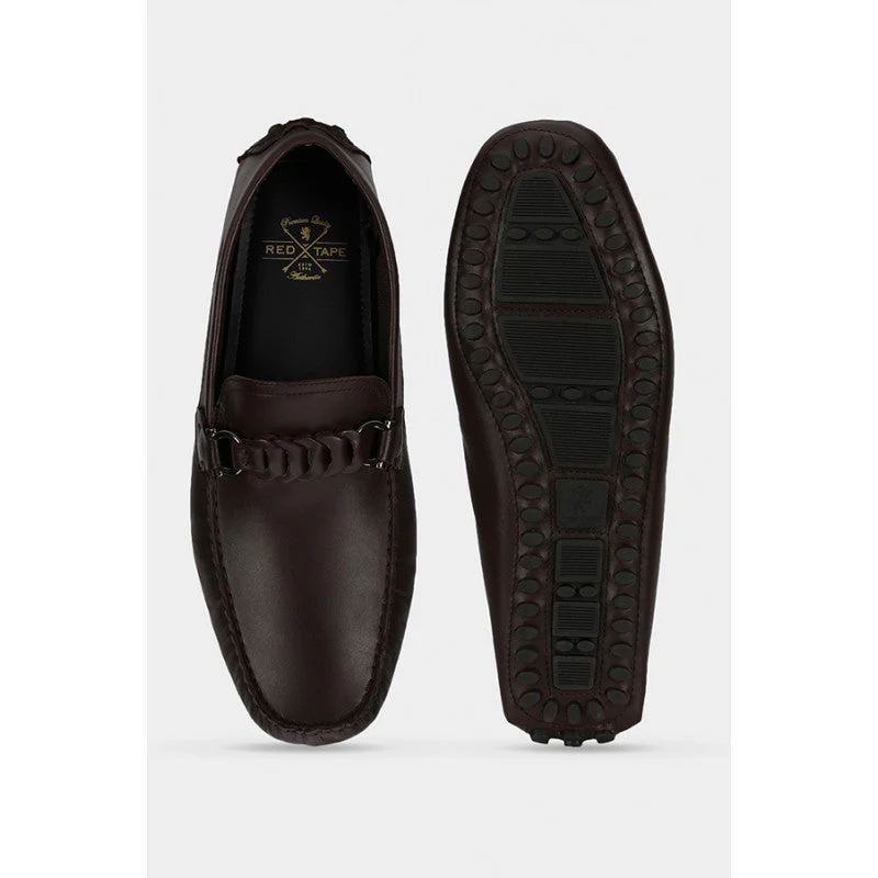 Men Brown Driving Shoes - Image 6