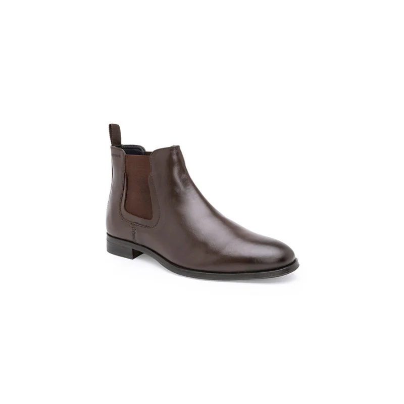Men Brown Genuine Leather Boots - Image 2