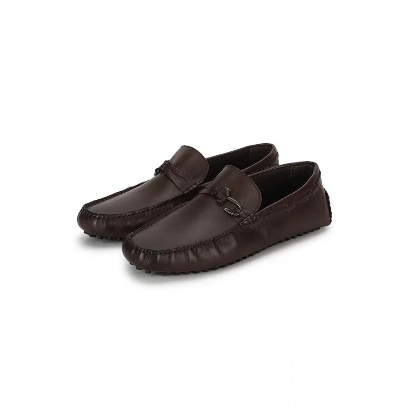 Men Brown Loafers - Image 4