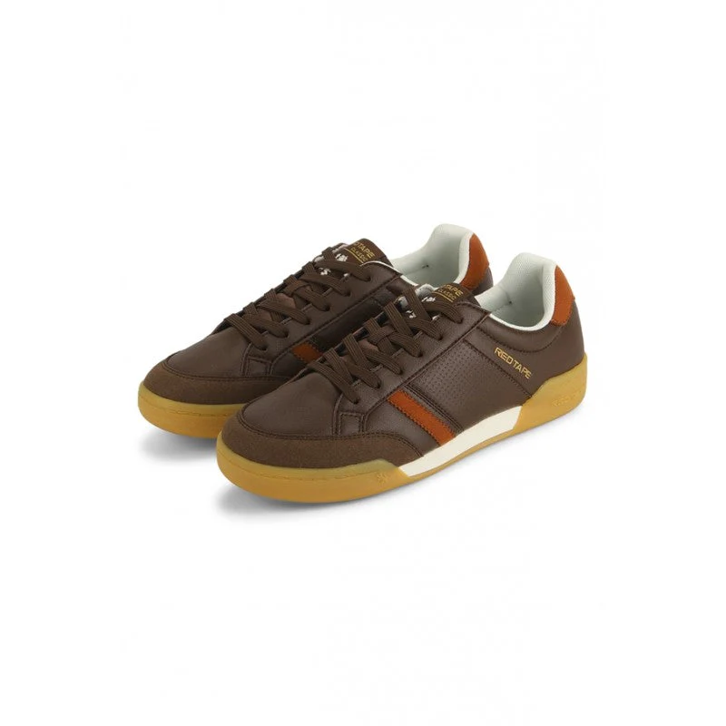 Men Brown Sneakers - Image 4