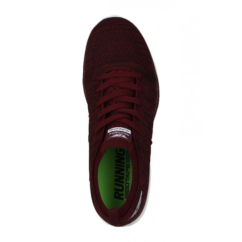 Men Burgundy Running Shoes - Image 7