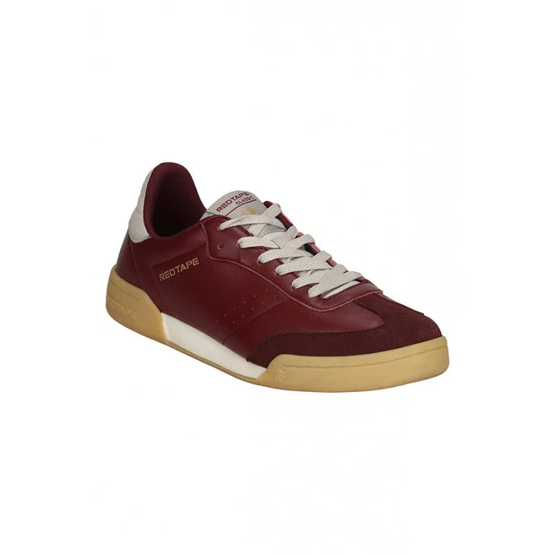 Men Burgundy Sneakers - Image 2
