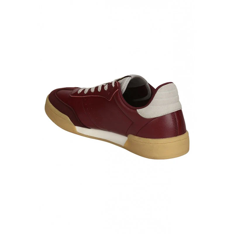 Men Burgundy Sneakers - Image 3