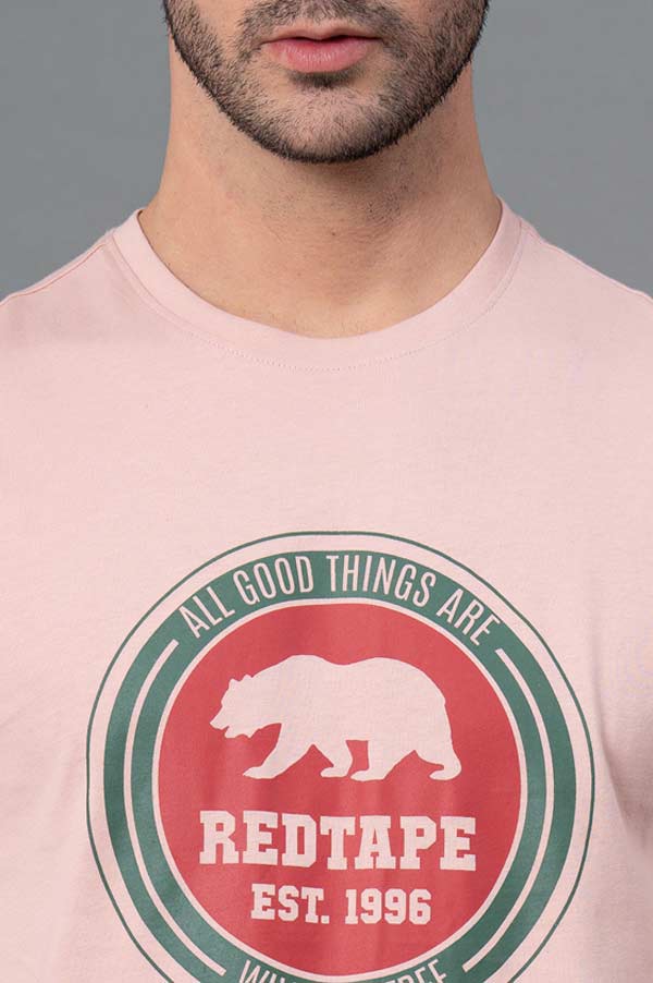 Men Casual Round Neck Printed T-Shirt - Image 4