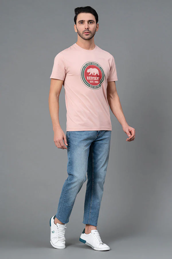 Men Casual Round Neck Printed T-Shirt - Image 5