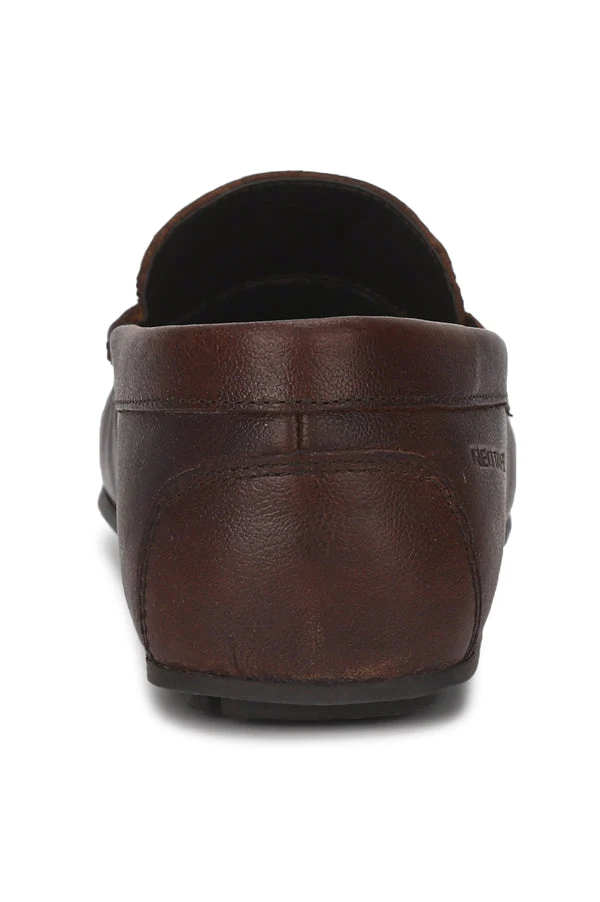 Men Dark Brown Driving Shoes - Image 15