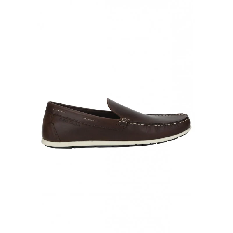 Men Dark Brown Loafers - Image 2