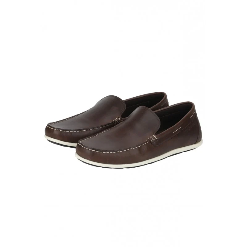 Men Dark Brown Loafers - Image 4