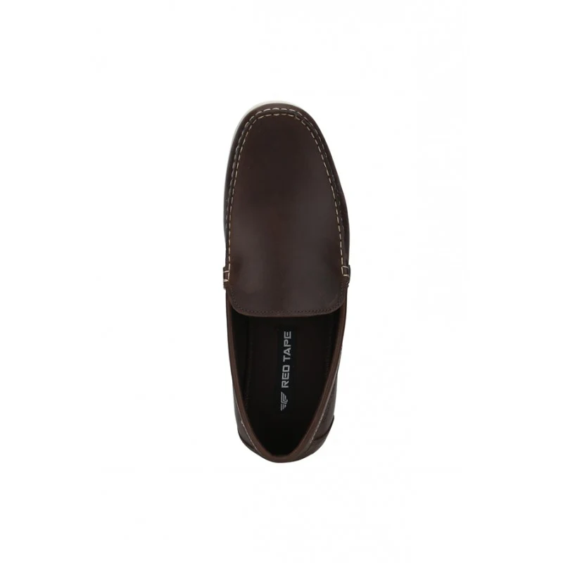 Men Dark Brown Loafers - Image 5