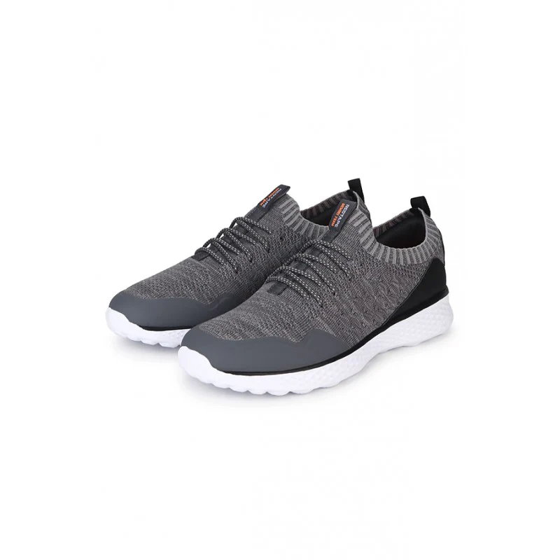 Men Dark Grey Walking Shoes - Image 4