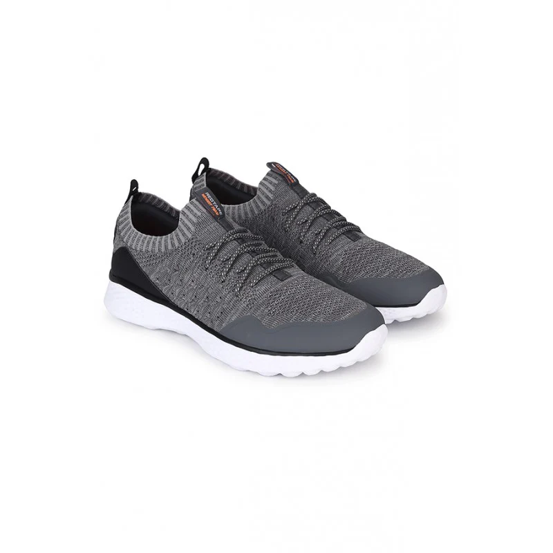 Men Dark Grey Walking Shoes - Image 7
