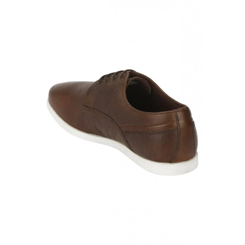 Men Dark Tan Derby Shoes - Image 2