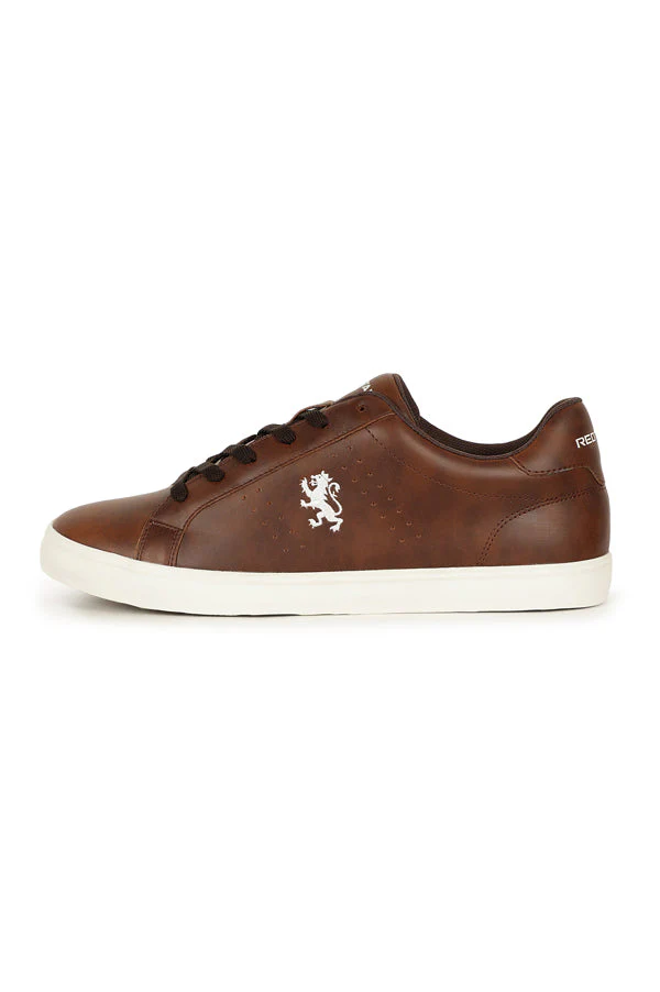 Men Dark Tan Sneakers - Image 3