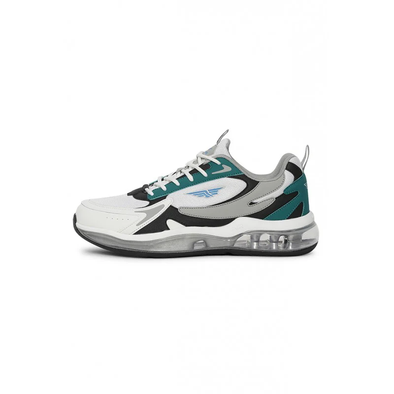 Men Emerald & White Walking Shoes - Image 4