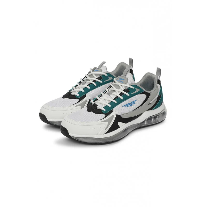 Men Emerald & White Walking Shoes - Image 5