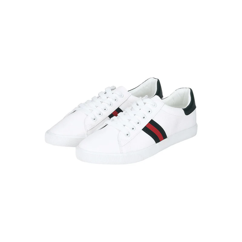 Men Green & White Sneakers - Image 3