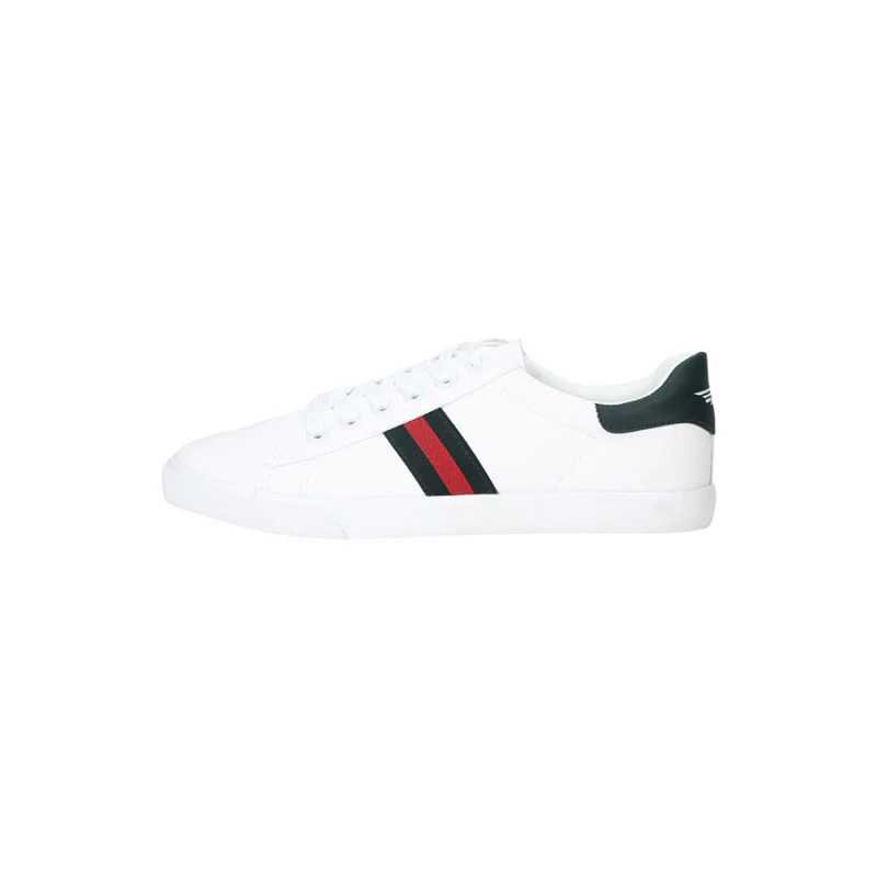 Men Green & White Sneakers - Image 4