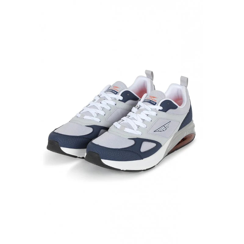 Men Grey & Blue Walking Shoes - Image 4