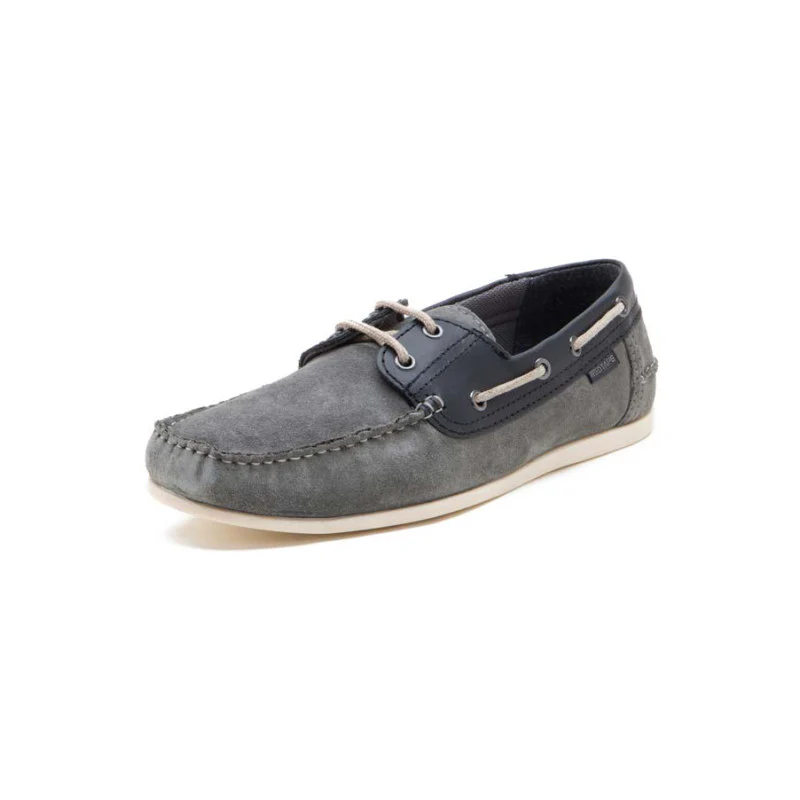 Men Grey Boat Shoes - Image 5