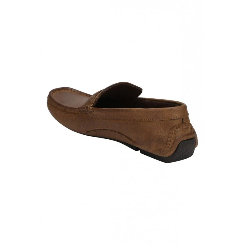 Men Light Tan Driving Shoes - Image 2
