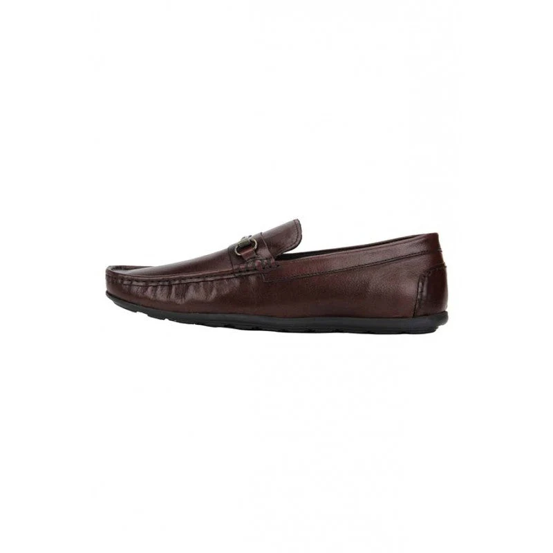 Men Maroon Loafers - Image 4