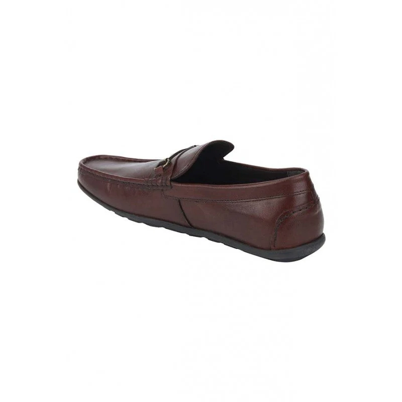 Men Maroon Loafers - Image 5